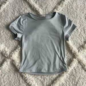 Marshall’s Light Blue Cropped Tee